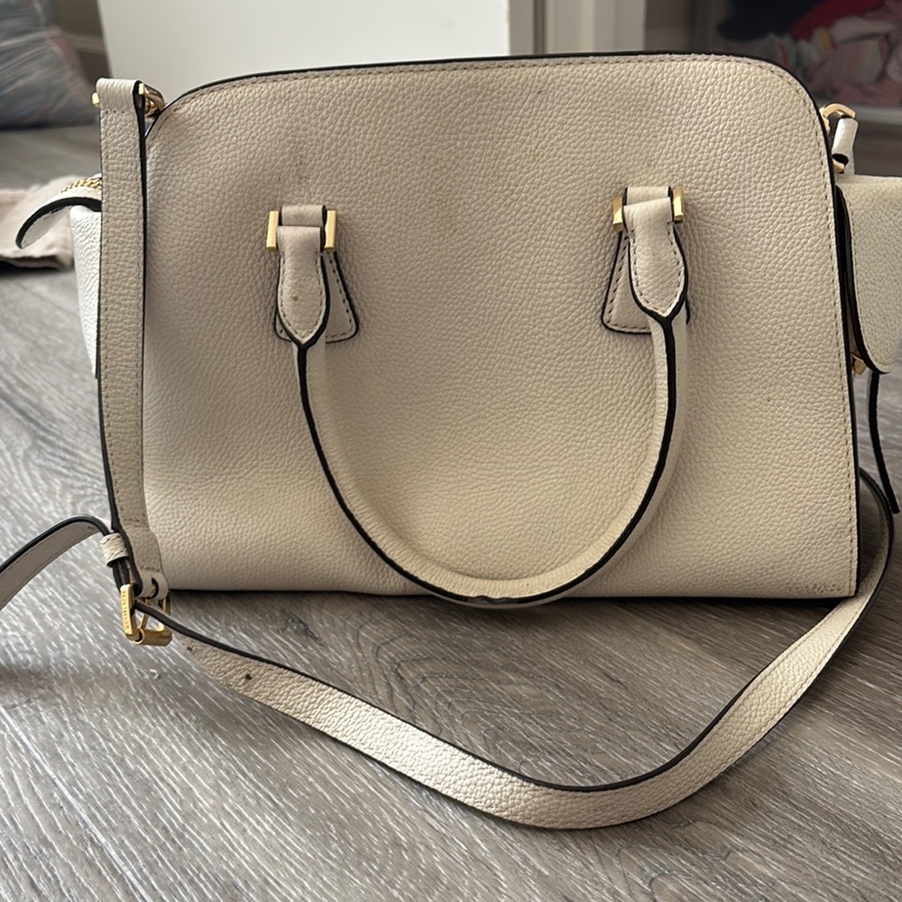 Michael Kors Cream Satchel Bag - Picture 3 of 5